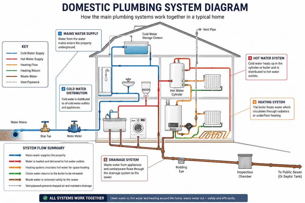 Domestic Plumbing System Diagram - Staffordshire Training Services