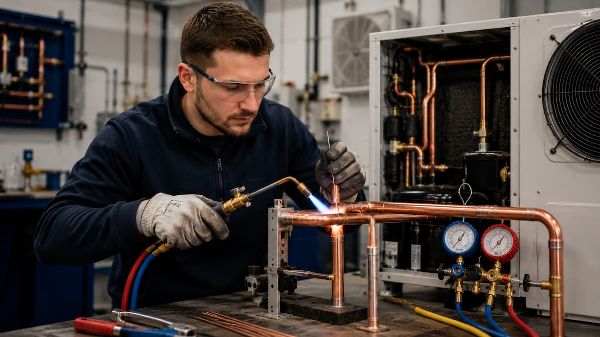 Oxy Fuel Brazing Is Essential For F-Gas Engineers - Staffordshire Training Services